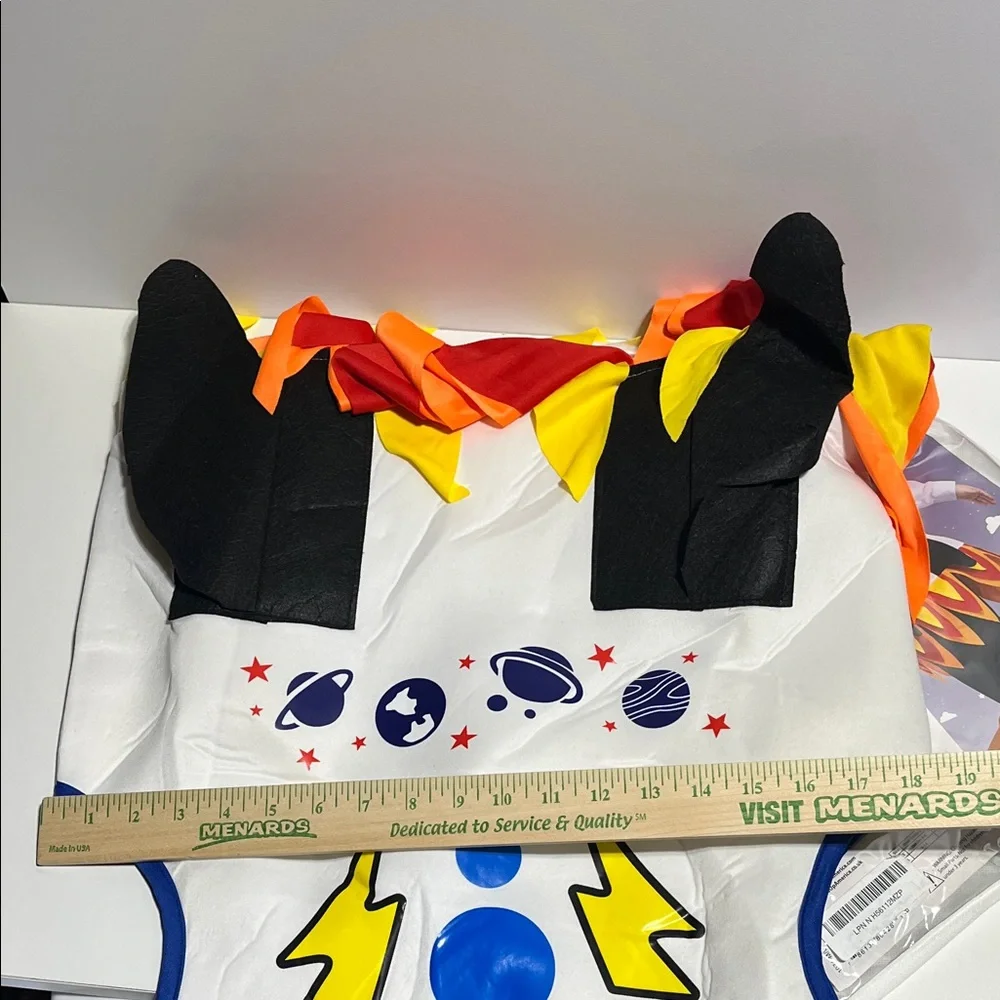 Rocket Ship Kids Costume - Red, White, and Black